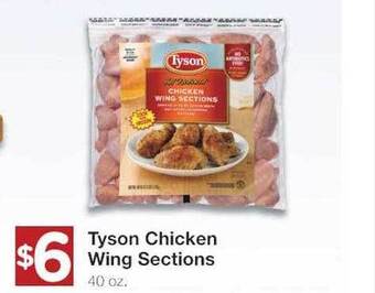United Supermarkets Tyson chicken wing sections offer