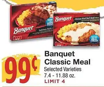 Banquet classic meal selected varieties