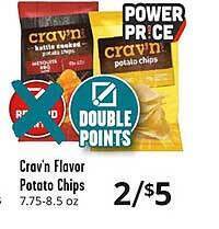 Brookshire Brothers Crav'n flavor potato chips offer