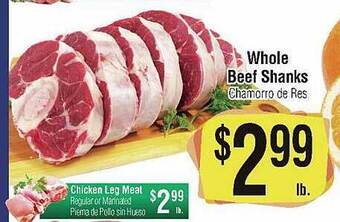 Big Saver Foods Whole beef shanks offer