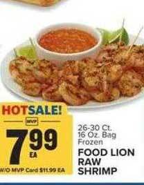 Food Lion Food lion raw shrimp offer