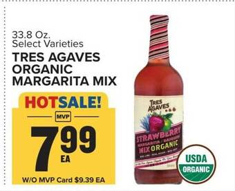 Food Lion Tres agaves organic margarita mix offer