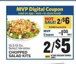 Food Lion Chopped salad kits offer