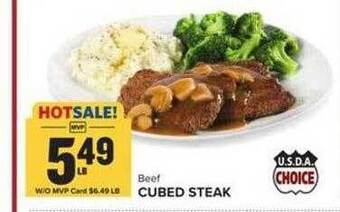 Food Lion Beef cubed steak offer
