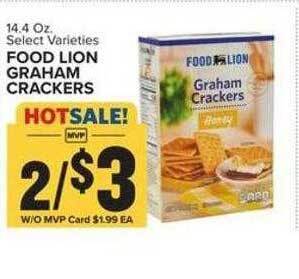 Food Lion Food lion graham crackers offer