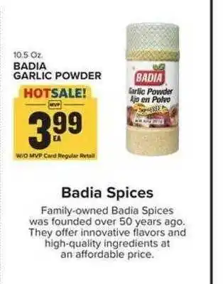 Food Lion Badia garlic powder offer