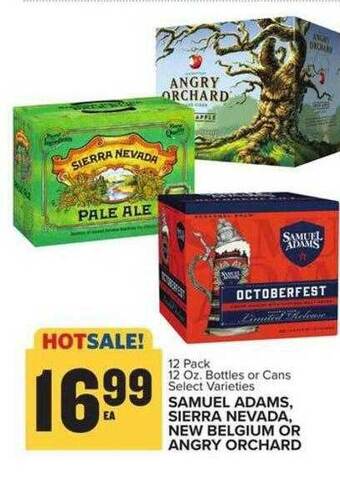 Food Lion Samuel adams sierra nevada new belgium or angry orchard offer