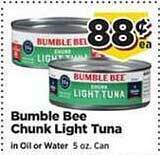 Food Town Store Bumble bee chunk light tuna offer