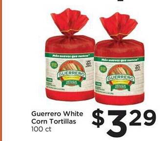 Foods Co Guerrero white corn tortillas offer