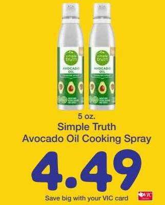 Harris Teeter Simple truth avocado oil cooking spray offer