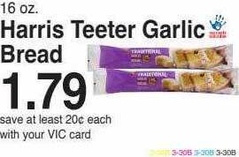 Harris Teeter Harris teeter garlic bread offer
