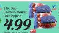 Harris Teeter Farmers market gala apples offer