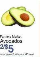 Harris Teeter Farmers market avocados offer
