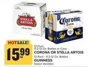 Food Lion Corona or Stella Artois, Guiness offer
