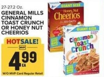 Food Lion General Mills Cinnamon Toast Crunch or Honey Nut Cheerios offer