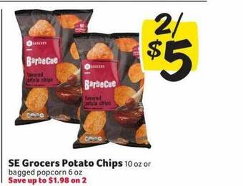 Winn Dixie Se grocers potato chips offer