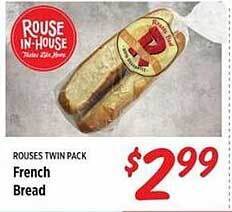 Rouses Rouses twin pack french bread offer