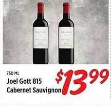 Rouses Joel gott 815 cabernet sauvignon offer
