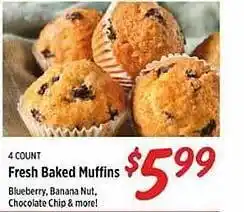 Rouses 4 count fresh baked muffins offer