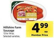 Safeway Hillshire farm sausage offer
