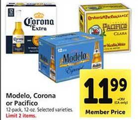 Safeway Modelo, corona or pacifico offer