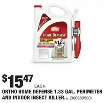 The Home Depot Ortho Home Defense 1.33 Gal. Perimeter and Indoor Insect Killer offer
