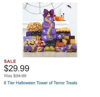 Costco 6 tier halloween tower of terror treats offer