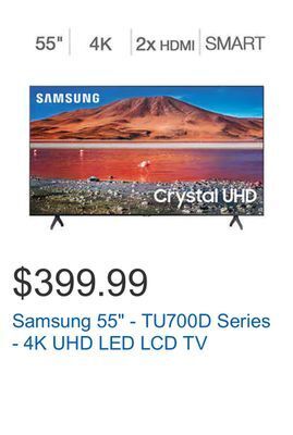 Costco Samsung 55" - tu700d series - 4k uhd led lcd tv offer