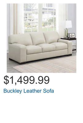 Costco Buckley leather sofa offer