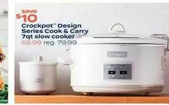 Kroger Crockpot design series cooke & carry 7qt slow cooker offer