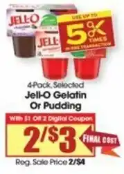 Jell-O Gelatin or Pudding 3 oz