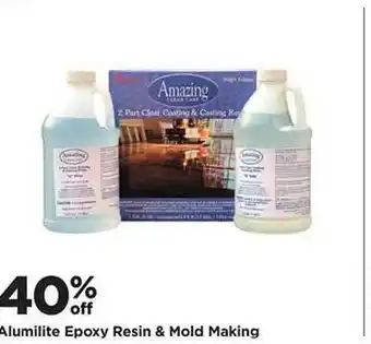Michaels Alumilite epoxy resin & mold making offer