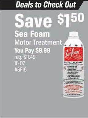 Sea foam motor treatment