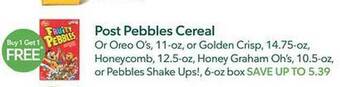 Publix Post pebbles cereal offer