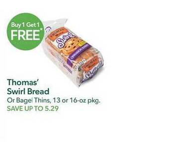 Publix Thomas'swirl bread offer