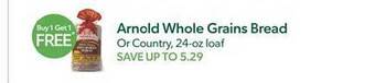 Publix Arnold whole grains bread offer