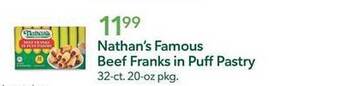 Publix Nathan's famous beef franks in puff pastry offer