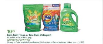 Publix Gain, gain flings, or tide pods detergent offer