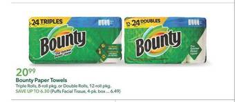 Publix Bounty paper towels offer