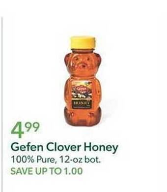 Publix Gefen clover honey offer