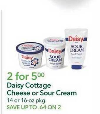 Publix Daisy cottage cheese or sour cream offer