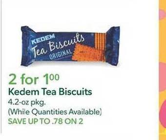 Publix Kedem tea biscuits offer