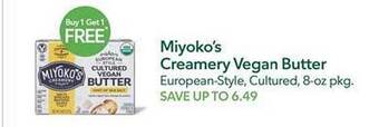 Publix Miyoko's creamery vegan butter offer