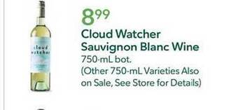 Publix Cloud watcher sauvignon blanc wine offer