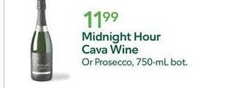Publix Midnight hour cava wine offer