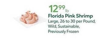 Publix Florida pink shrimp offer