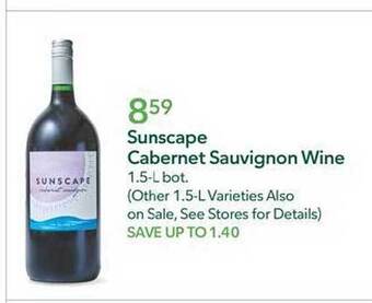 Publix Sunscape cabernet sauvignon wine offer