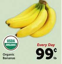 Safeway Organic bananas offer
