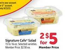 Safeway Signature cafe salad offer