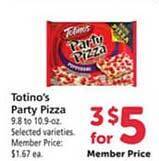 Safeway Totino's party pizza offer